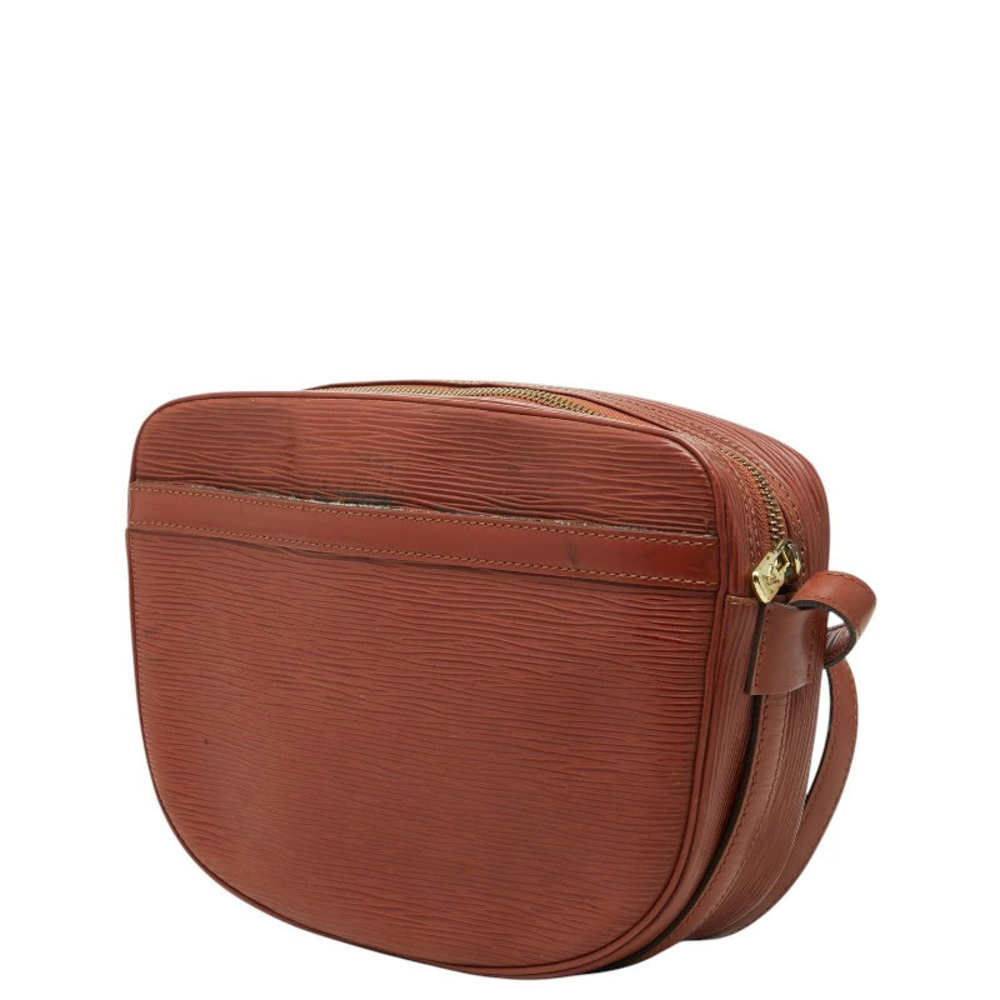 Louis Vuitton Epi Bag Crossbody Shoulder Brown Leather Jeune Fille